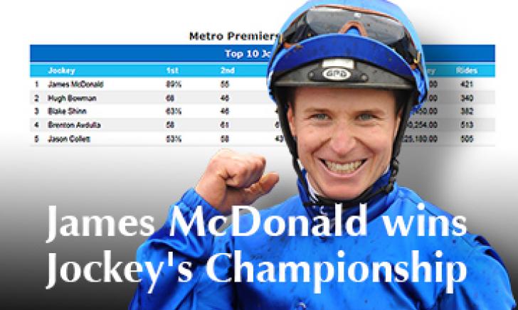 James McDonald wins Jockey Championships